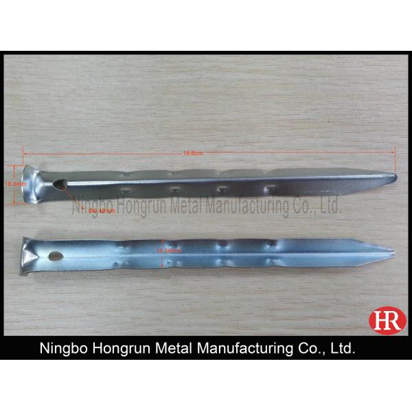 18cm steel ripple tent pegs