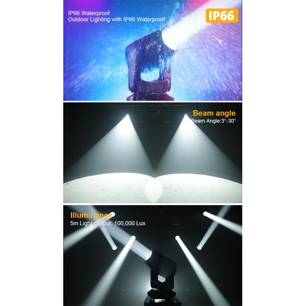 Professional IP66 Waterproof 280W LED BSW Moving Head Light with CMY for Outdoor Concert Event Party Wedding Disco Club