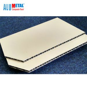 Composite Aluminum Corrugated Panel 3mm PE Coated For Building