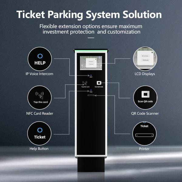 10.1 Inch LCD Parking Payment Kiosk With Internet And RS485 Connectivity