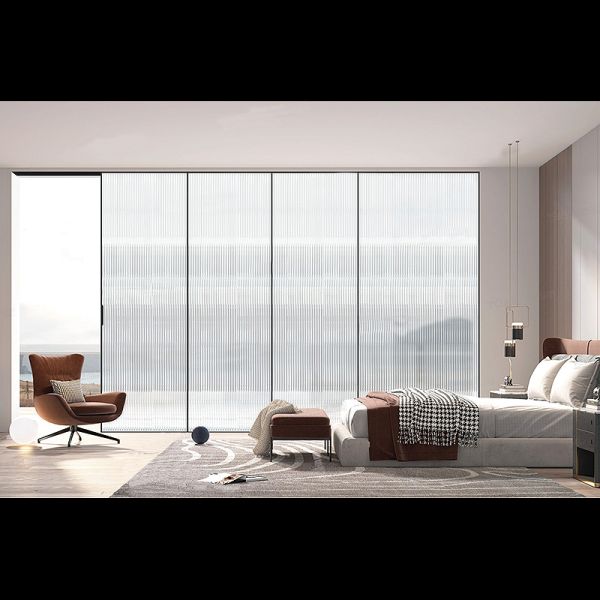 Modern Frameless Glass Door Sleek Interior Partition Tempered Safety Glass Door