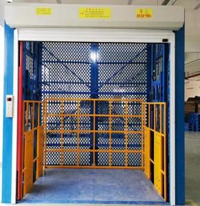 Buy cheap 3T 4m Guide Rail Elevator Shear Fork Lift Platform with Emergency Stop Button for Cargo product