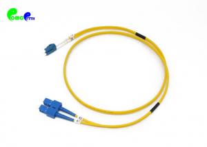 Buy cheap LC UPC To SC UPC 2.0mm Single Mode Fiber Optic Patch Cable Duplex Jumper Patch Cord Yellow LSZH product