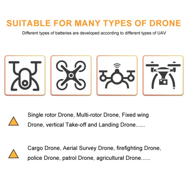 High Output Power Solid State Battery 6S 22.2V 16Ah 10C 355Wh Pack Delivering Maximum Thrust for Performance Drones