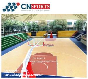 Buy cheap CN-S04-C Cryatal Wear-resisting Layer Basketball Flooring for School product