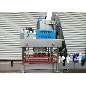Buy cheap Flat Inline Capping Machine SUS304 Electric Bottle Capping Machine product