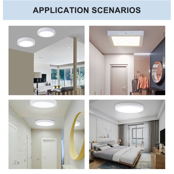 22W Surface Mounted LED Panel Light with Dimmable CCT and Aluminum Housing for 50000 Hours Lifespan
