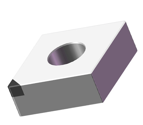 Aerospace PCD PCBN Tools , Various Grits PCD Cutting Inserts