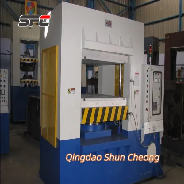 Automatic Vertical Structure Solid Tire Vulcanizing Machine with 800×800×56mm Plate Size