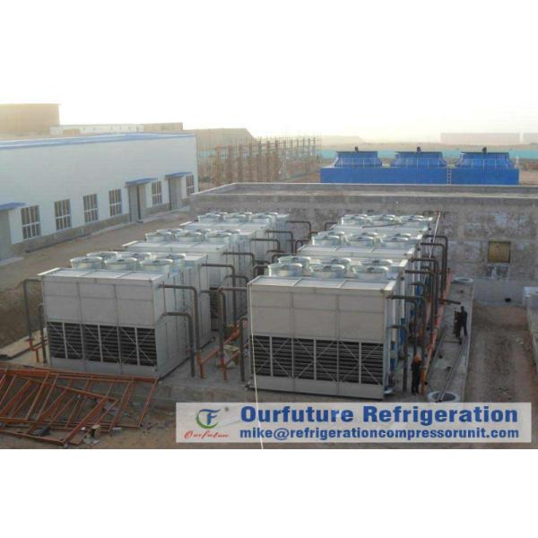 Ebmpapst Fan Evaporative Cooled Condenser For Supermarket / Pharmacy Refrigeration