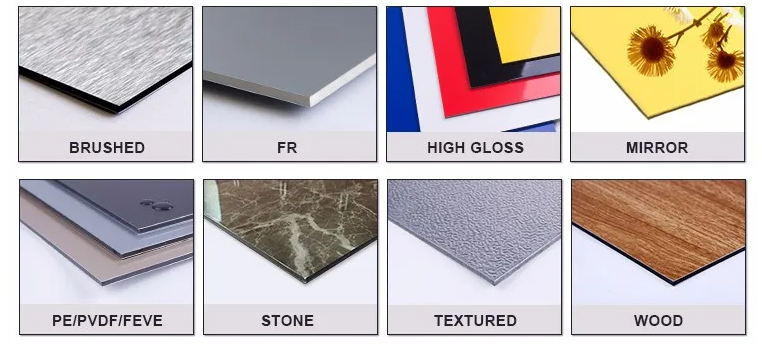 PVDF Fire Rated Aluminum Composite Panel 3-6mm for Curtain Wall & Shopping Mall Exterior Cladding