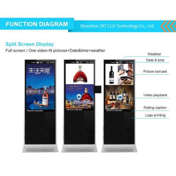 32 Inch Floor Stand Interactive Touch Screen Kiosk Android Interactive Advertising Display