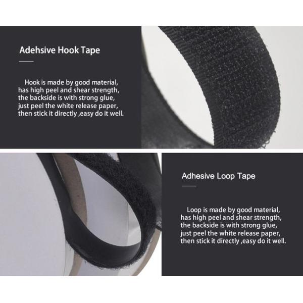 Eco Friendly Heat Resistant 2mm Thickness Double Sided Sticky Velcro Tape for Decoration