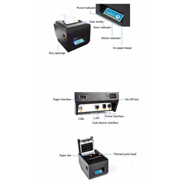 ROHS Approved High Speed 80mm USB POS Thermal Printer