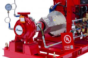 Buy cheap Electric Motor End Suction Fire Pump , Fire Fighting Pump Water Pump 300GPM 86PSI product