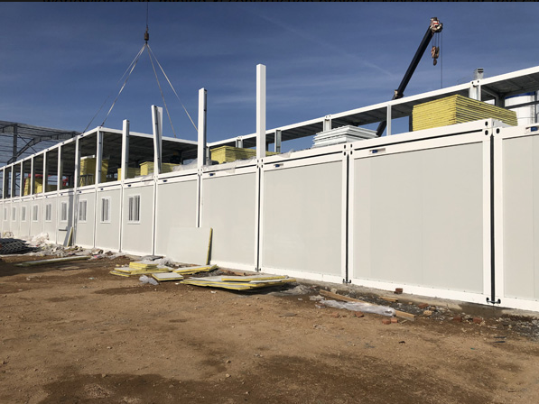 Foldable Prefab Container House with Galvanized Steel Frame Fireproof Insulated Sandwich Panel and Quick 10-15 Min Installation
