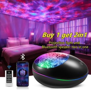 2in1 Decor Galaxy Projector Night Light  Ocean Wave Galaxy Projector Speaker