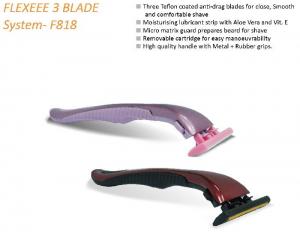 Buy cheap F818 changeable head refills /cartridge triple blade system razor product