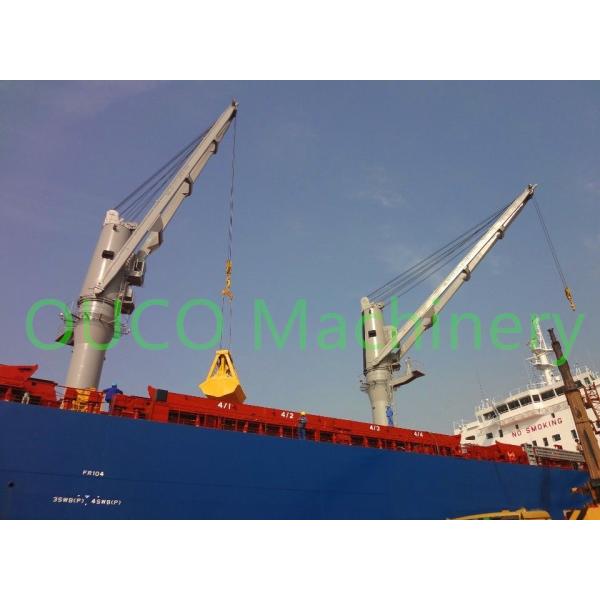 20m Customized 25t Knuckle Boom Pedestal Marine Cranes