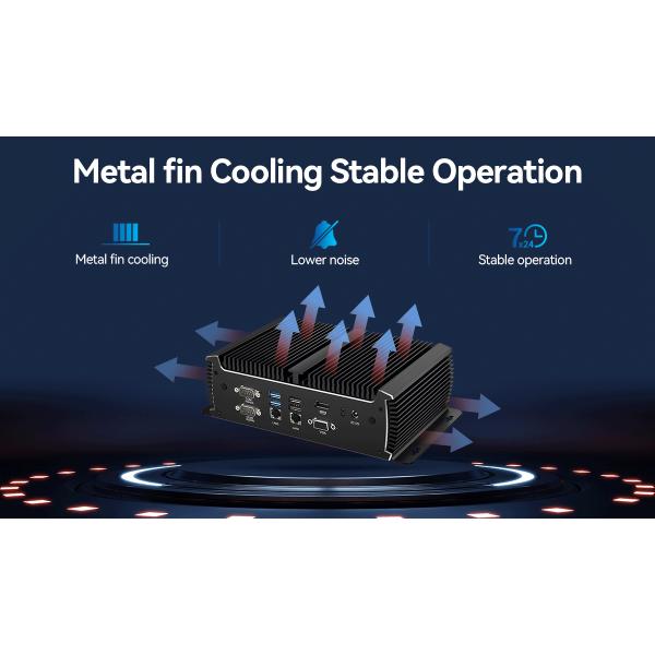 Dual Ethernet 6COM Industrial PC With Intel Core i5 6200U 2Cores 4Threads Processor