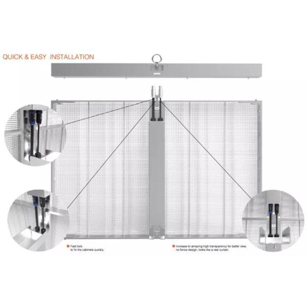 P15 Video Wall Curtain LED Display Waterproof Novastar Stage Backdrop Easy Installation
