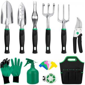 Buy cheap Customizable Horticultural Set Alloy Steel Hand Tool Garden Tool Sets for Women Kids Starter Kit with Garden Bag product