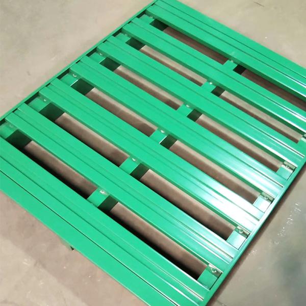 Heavy Duty Steel Pallets 500KG-3000KG Load 2 Way 4 Way Entry Metal Pallets