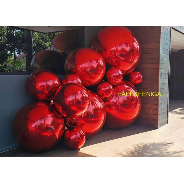 Inflatable Mirror Ball: Reflective Shiny Spheres & Colorful Balloons For Event Decor