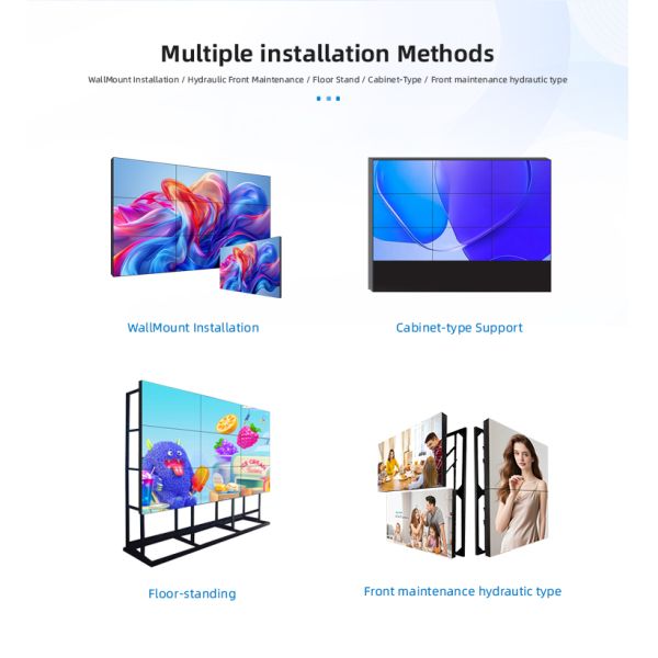 2x2 3x3 LCD Video Wall LG Panel Indoor Commercial Advertising