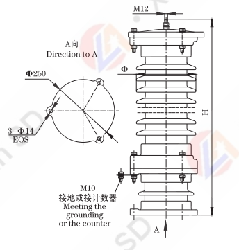 Porcelain Gapless DC Surge Arrester