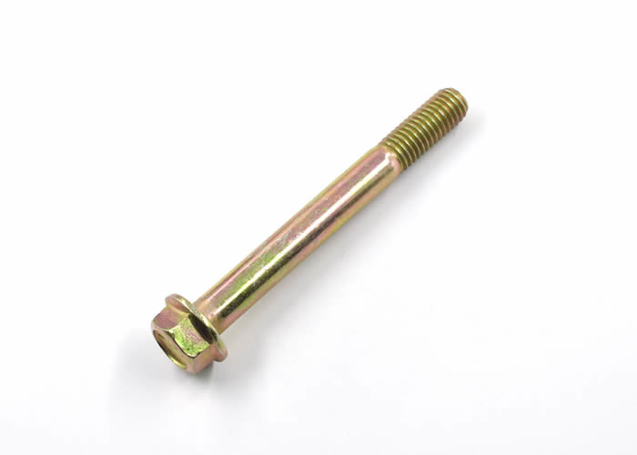 Yellow Zinc Plated ASME Grade 5 Hex Flange Head Bolt Used in Construction Fields