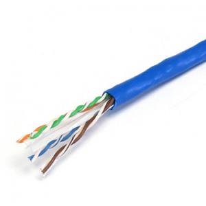 China Cat6 Cable 23AWG 305M Bulk UTP Cat6 Network Cable With Pullbox PVC Jacket utp cat6 cables on sale