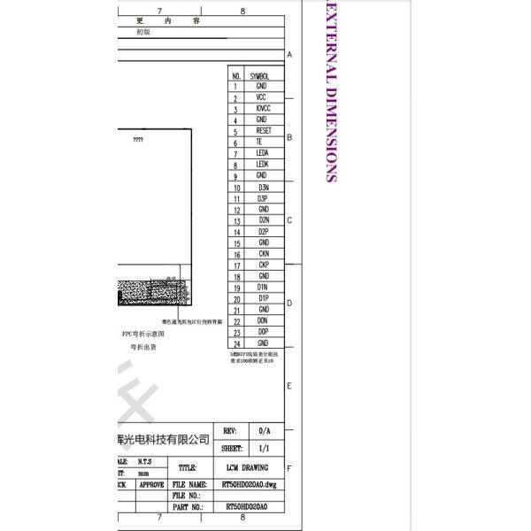 5.0 Inch TFT Module IPS Lcd Display 720*1280 High-Definition LCD Screen For Medical Industrial Robots