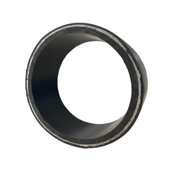 Reinforced ultra-high polymer continuous composite pipe