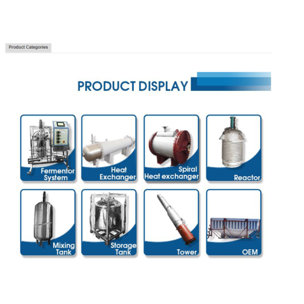 Hydrostatic Heat Transfer Titanium Equipment 2.5m/S Pressure Vessel Reactor