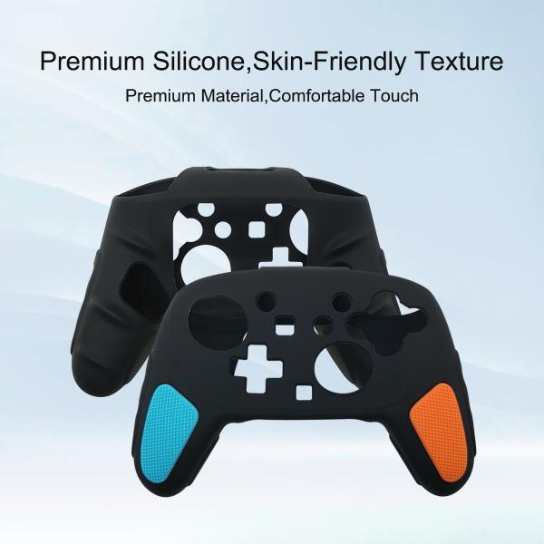 Dual-Tone Silicone Protective Case for Nintendo Switch 2 Pro – Stylish Two-Tone Design, Anti-Slip Shockproof Cover with Full-Body Protection