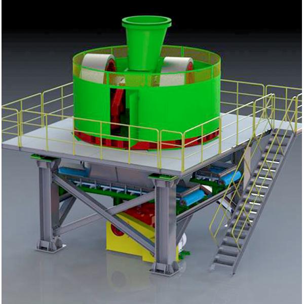 High Capacity High Efficiency Wet Pan Mill for Clay Brick Production with Dual-function Design