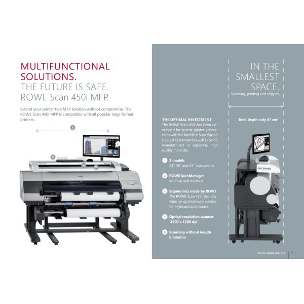 ROWE 450i Series 36 Inch Large Format Scanner Models 4036 & 6036
