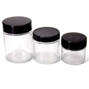 Buy cheap Clear Cosmetic Glass Jar 200ml Lotion Jars With Lids product
