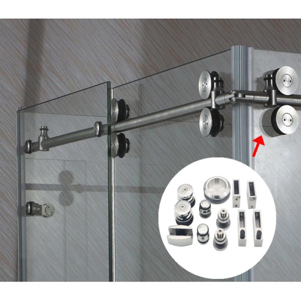 Stainless Steel Double Door Side Cabin Accessories Square Stabilizing Bar Shower Sliding Fitting