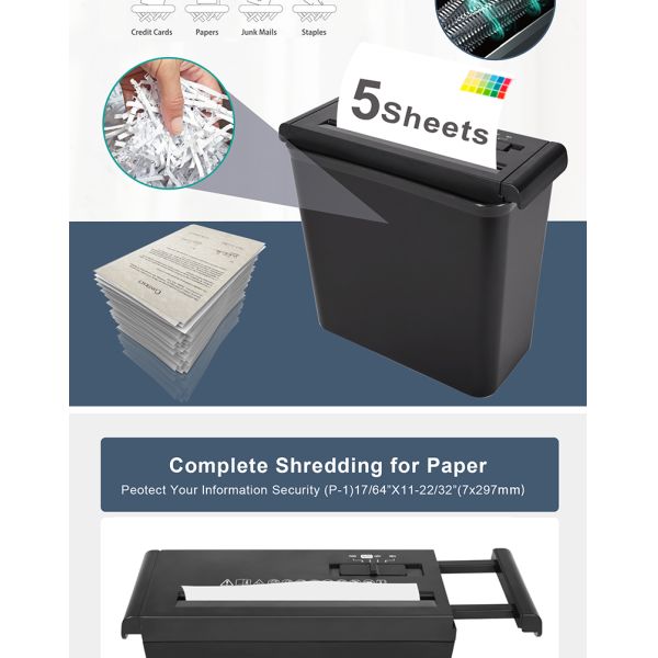 5 sheets Strip Cut Paper Shredder