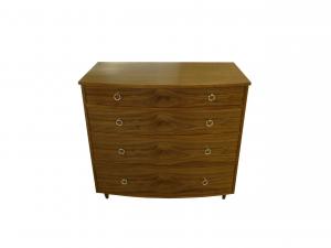 Buy cheap 4 Drawer Hotel Room Dresser Walnut Wood Veneer Commercial Furniture product