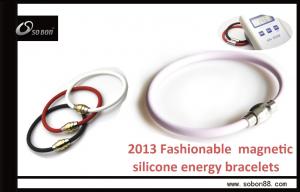 Power magnetic bracelets / energy silicone bracelet with various kinds of colors