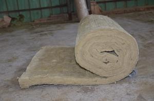 Buy cheap Residential Rockwool Insulation Blanket With Wire Mesh / Fiberglass Cloth product