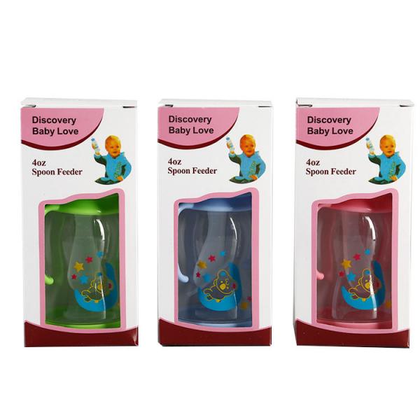 Transparent Baby Bottle With Dispenser , Fashion Sterilizer Baby Bottles