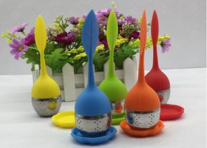 Buy cheap Leaf Shape Houseware Cute Tea Strainer With  Silicone And Stainless Steel Material product