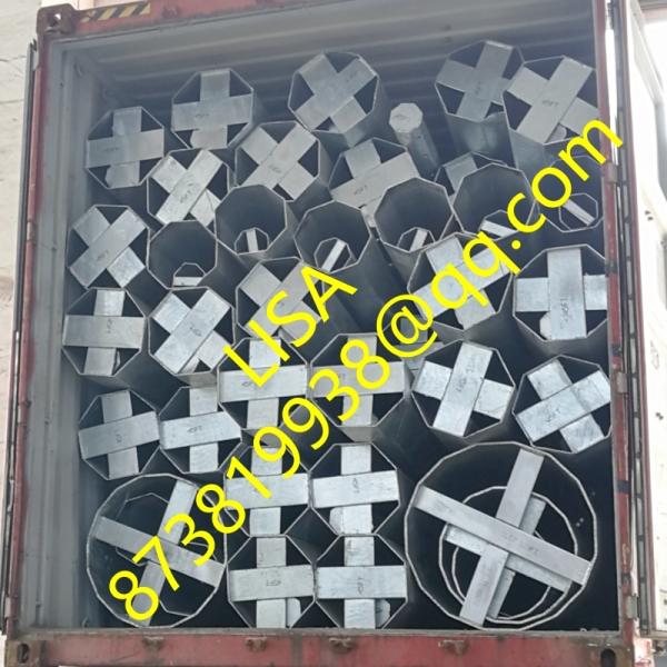 45FT 60FT 65FT 110FT 69KV Class 3 Transmission Steel Pole Buried Dodecagonal Steel Power Pole