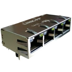 Buy cheap HFJ14-2241E / HFJ14-2231E Ganged 1x4 Port 10/100BASE-TX RJ-45 Connectors product