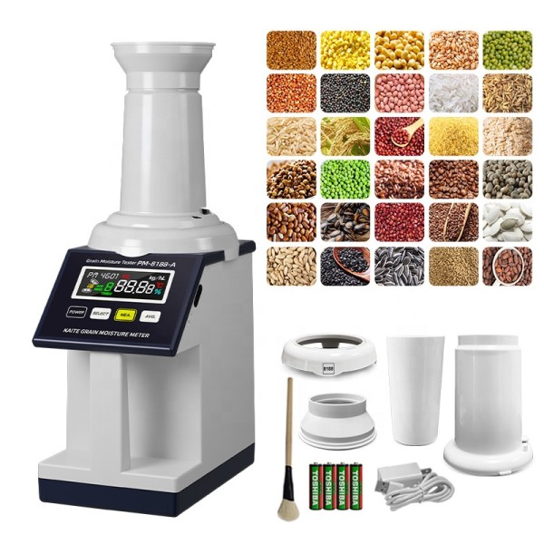 PM-8188-A High Frequency Capacitor Grain Moisture Bulk Density Tester with Backlit Color Screen EU / US / UK Plug