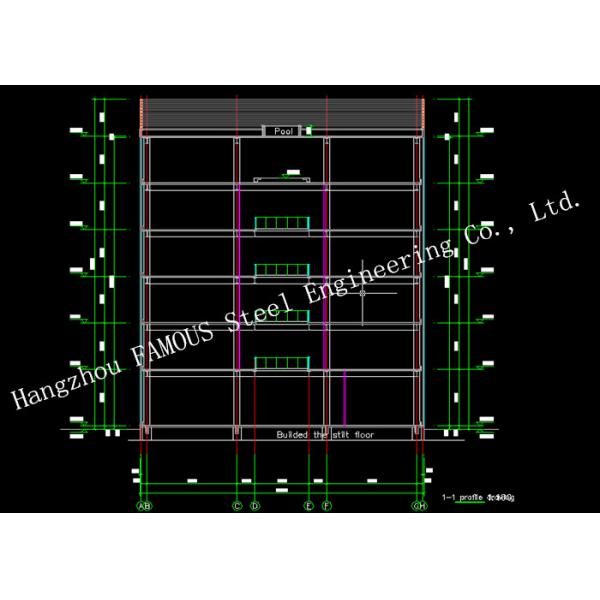 Prefabricated Floor Building Structural Engineering Designs For Staff Accommodation And Office